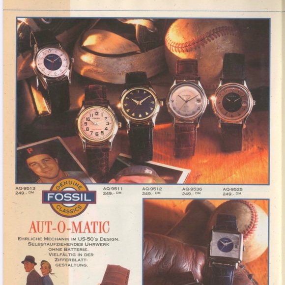 1995 RARE FOSSIL AUT-O-MATIC WATCH - Picture 2 of 3